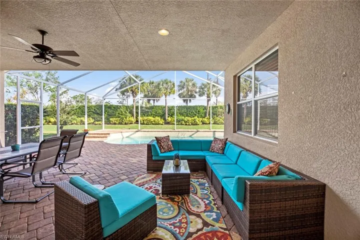 Covered lanai, as  you exit from great room