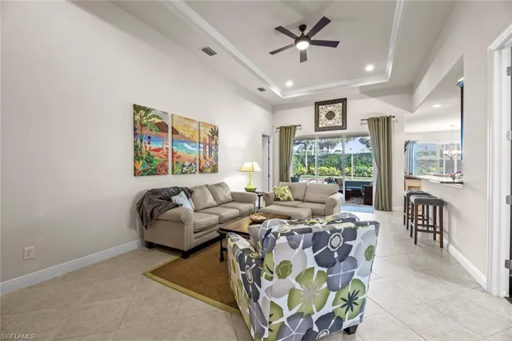 Great room from entrance hall