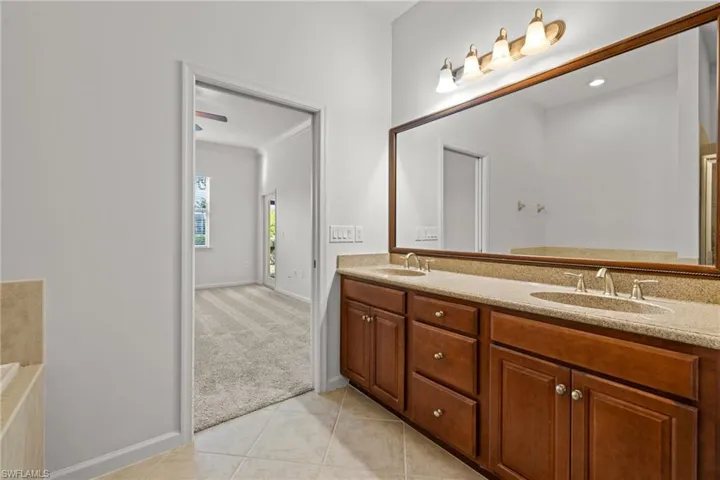 Bathroom with dual sinks