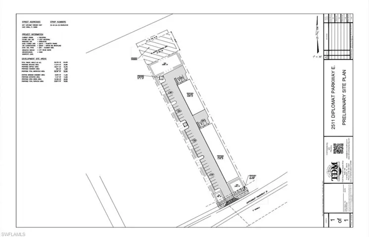 View of proposed site plan for Industrial building review