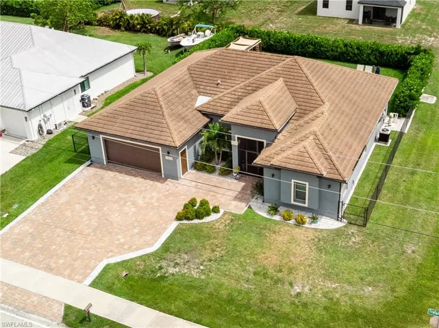Aerial view of the property