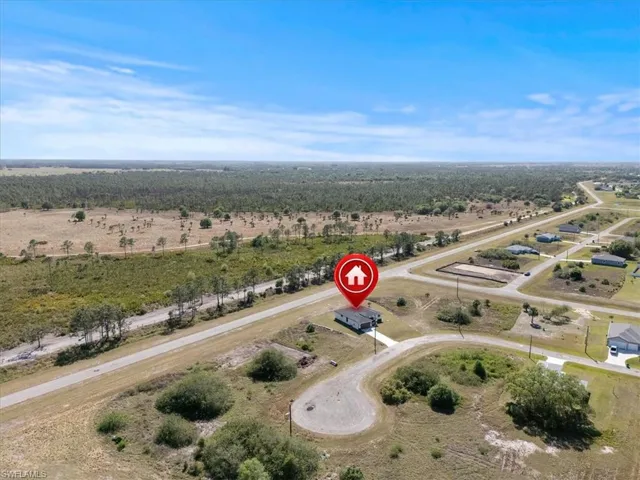 Bird's eye view featuring a rural view