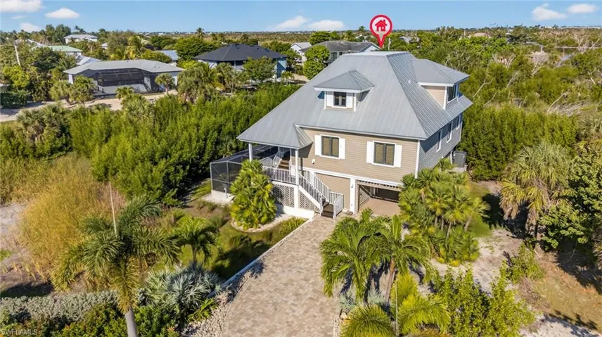 View from above of property