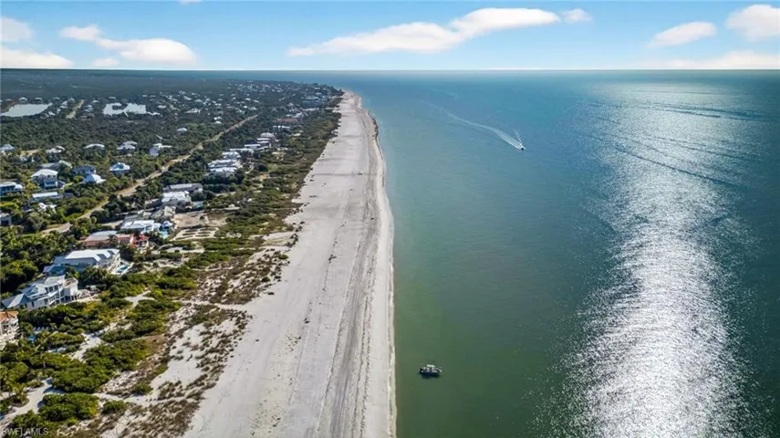 Drone / aerial view of a nearby body of water