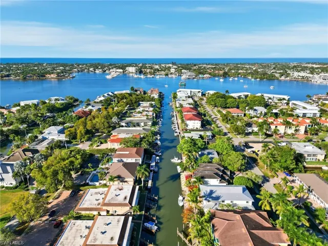 Naples Bay is located in downtown Naples