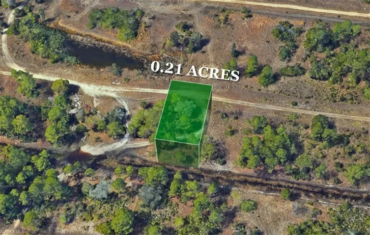 Aerial view of property's location