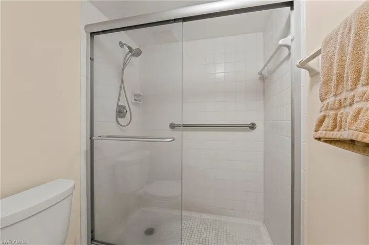As one can see, the shower is very spacious.