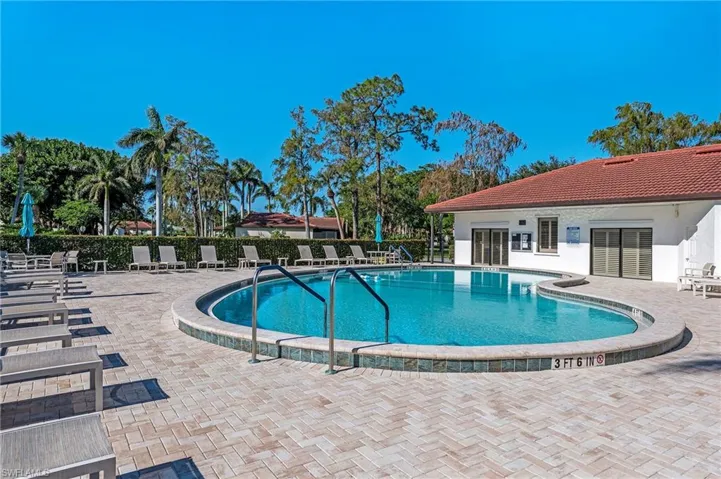 This pool is directly next to the clubhouse ... how convenient!