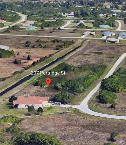 Aerial overview of property's location