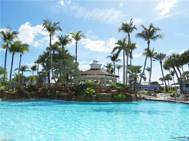 One of the largest Clubhouse pools in Naples