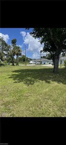 View of grassy yard