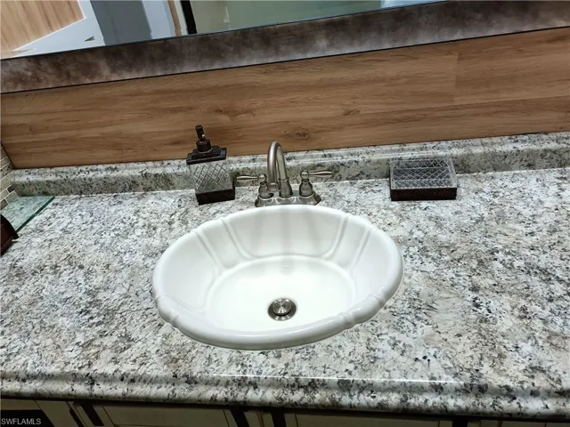 Room details with vanity