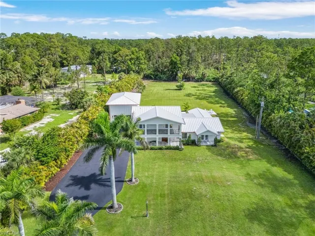 View from above of property