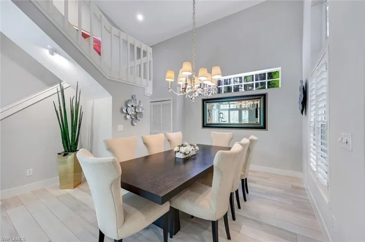 Formal dining is ideal for celebrating special occasions with friends and family.