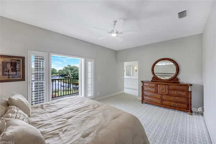 Notice the French doors leading to the private balcony from your secondary primary suite....