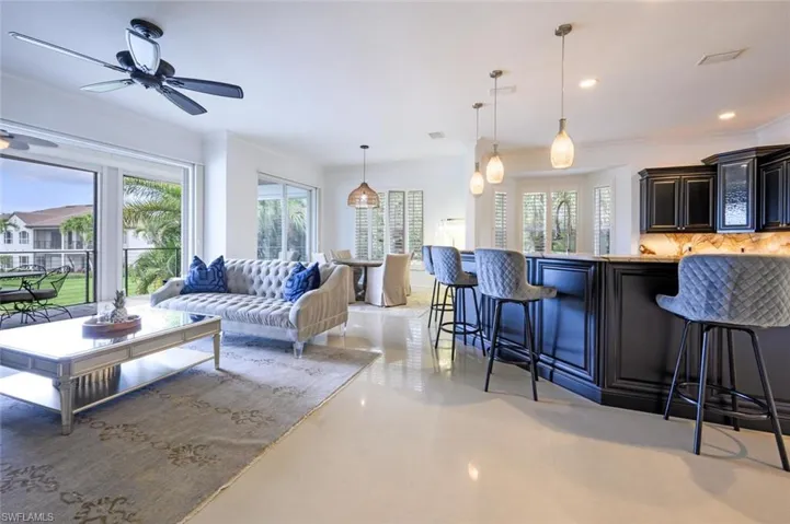 An open concept kitchen/great room/dining perfect for entertaining