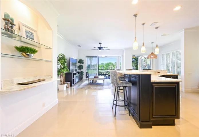 Staged with lighter counter tops