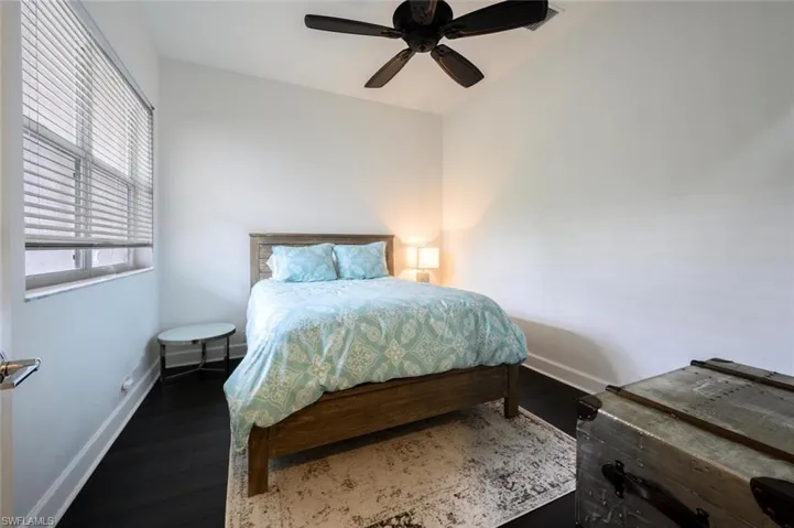 The guest bedroom with walk in closet