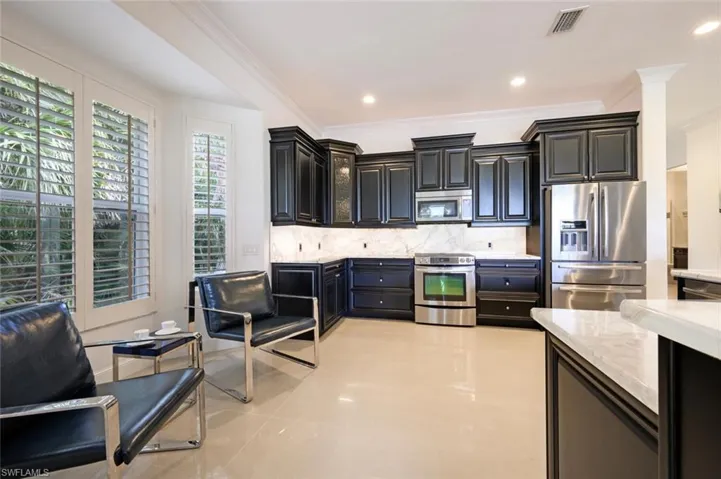 Staged with lighter Counter tops