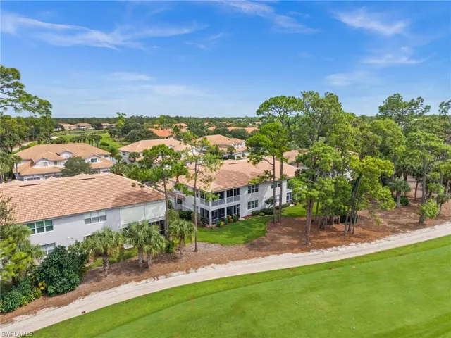 Aerial view of a golf club