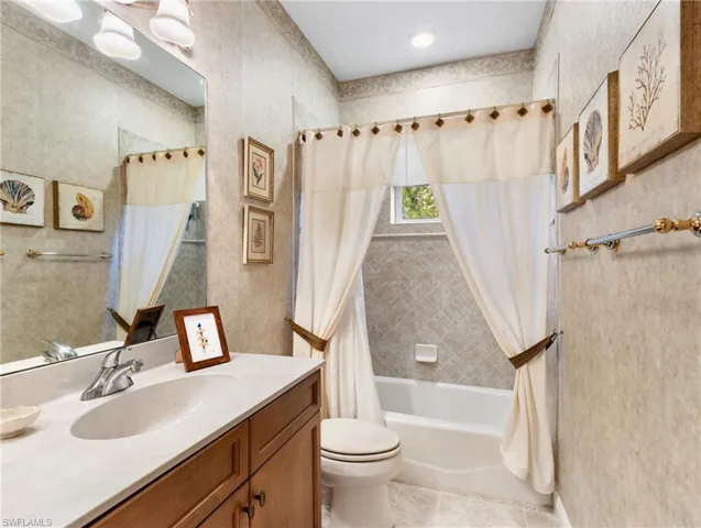 Bathroom 3 also serves as a powder room for guests.