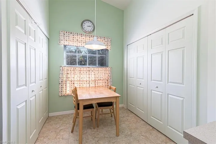 View of dining room