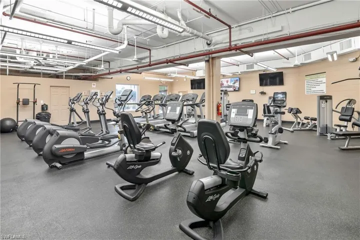 View of workout area