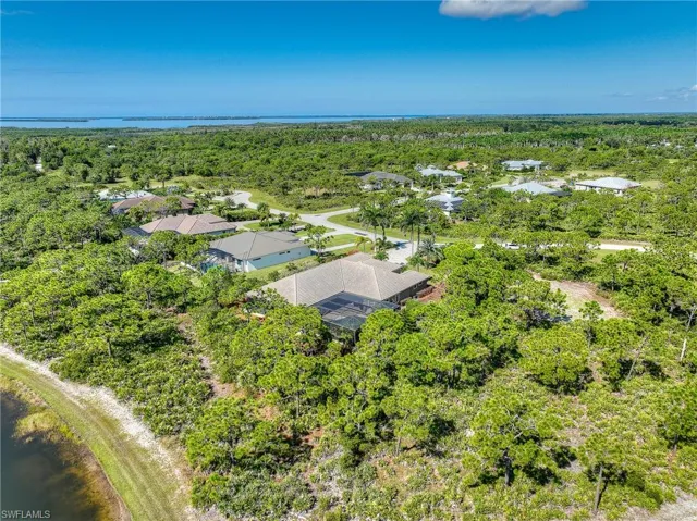 Aerial view of rear side of home