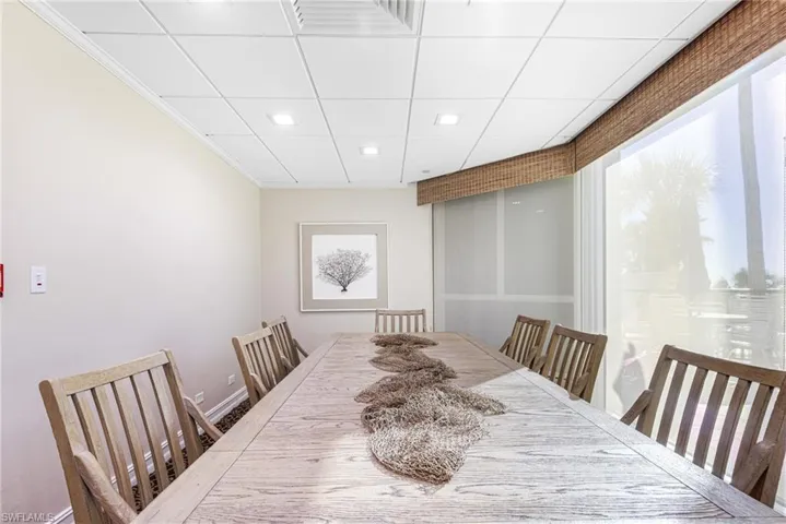 Dining space in Community Room