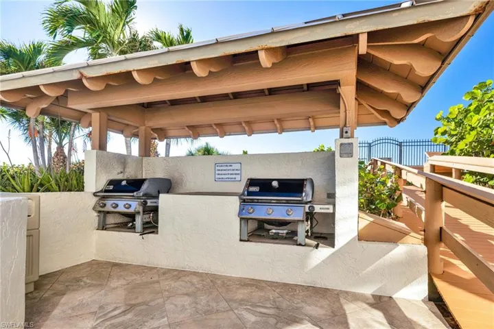 View of patio / terrace featuring 2 grills