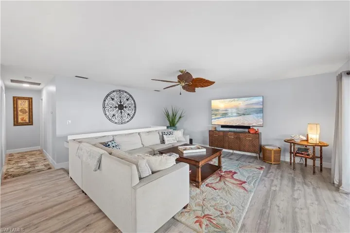 Open Concept home. Living room with Bay views