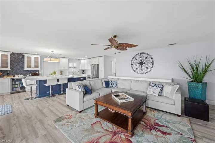 Open concept living area with Bay views from every spot!