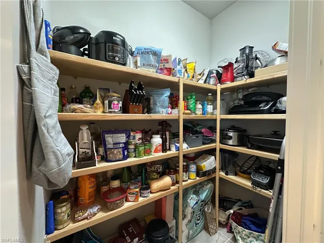 Large pantry with plenty of storage