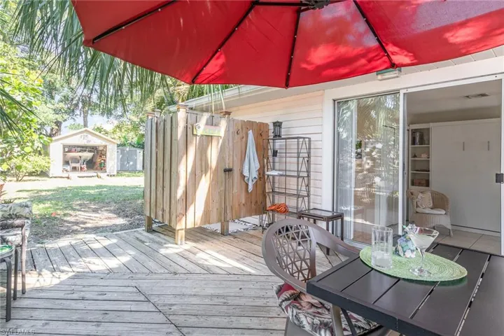 Deck with Outside Shower