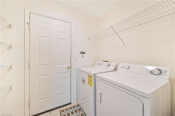 In home Laundry that leads to two car carage with a skeeter beater...really cool!