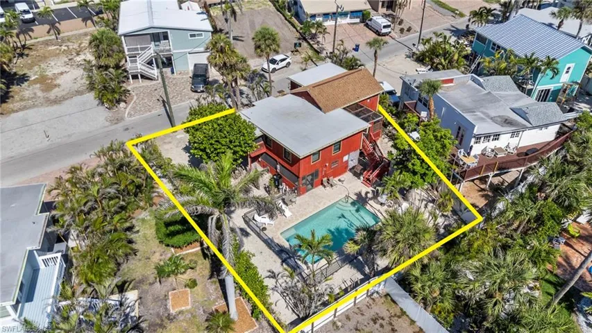 Wow! Huge Pool! Bird's eye view of the property - Virtually Edited Exterior Image