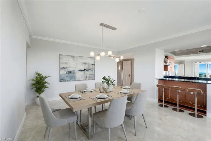 Virtually Staged Dining Area