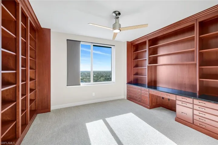 Guest Room Currently an Office with Functional Cabinetry