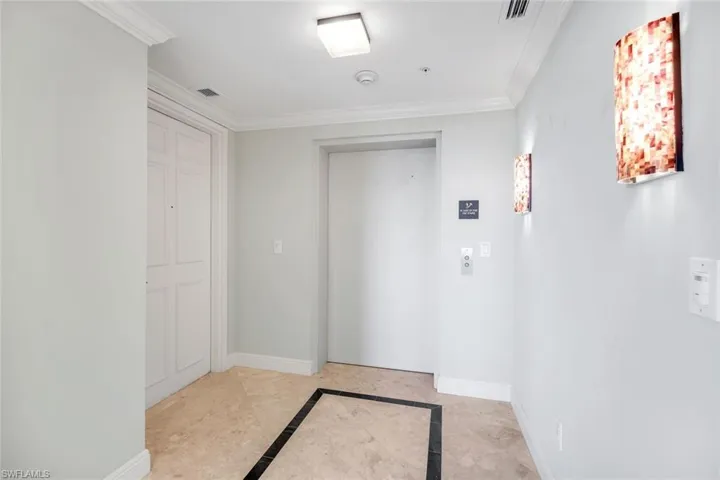 Private Entrance to Foyer from Secure Elevator