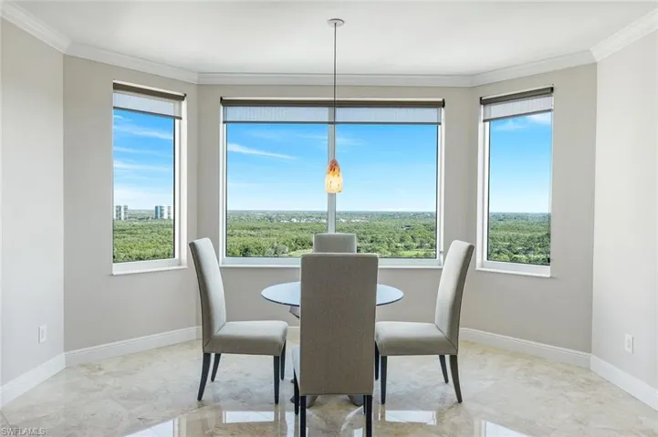 Views of Old Collier Golf Club from End Unit Dining Room