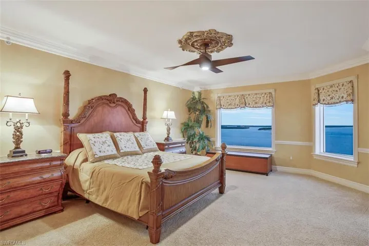 Spectacular views from this spacious master suite