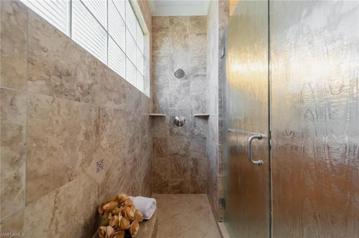 Bathroom with walk in shower