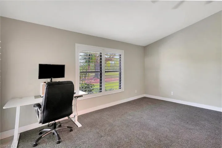 View of carpeted office space