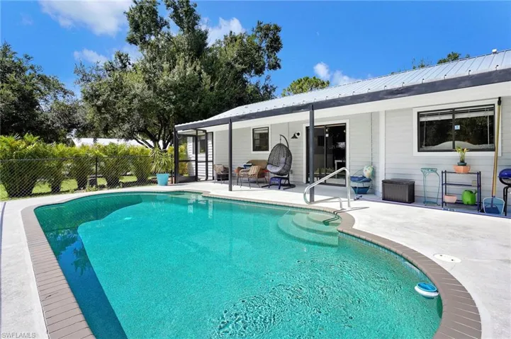 View of pool with a patio