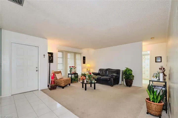 entry and living room