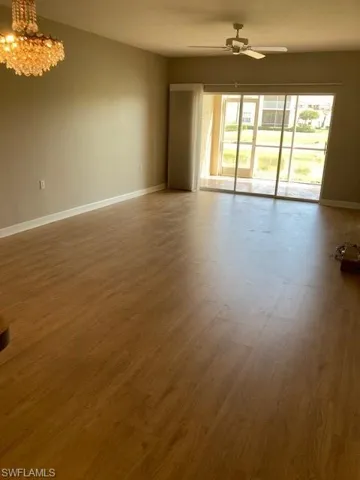 Large living/dining space
