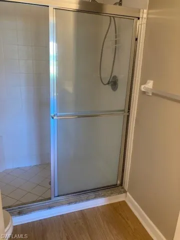 Master Bath features large shower.