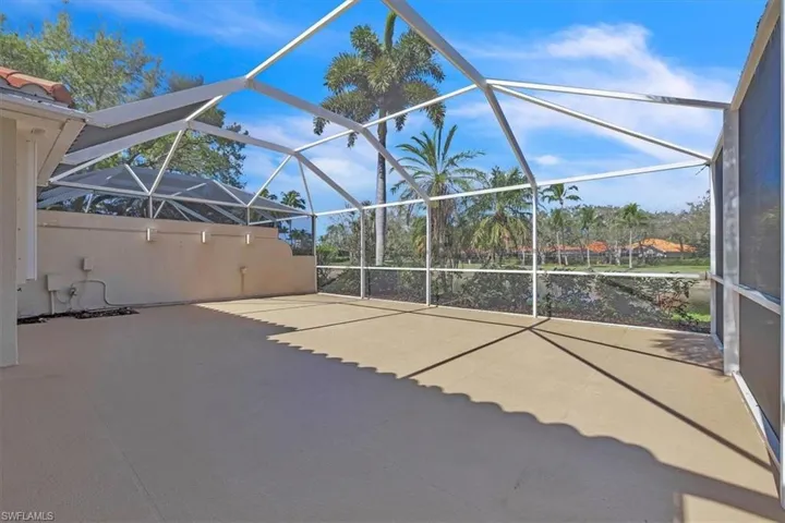 Extra large patio for sunning and dining.