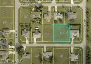 Aerial Property View. Illustrating the property's location relative to surrounding parcels and roadways