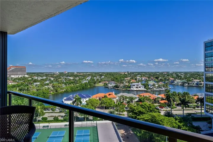 View Venetian Bay from balcony